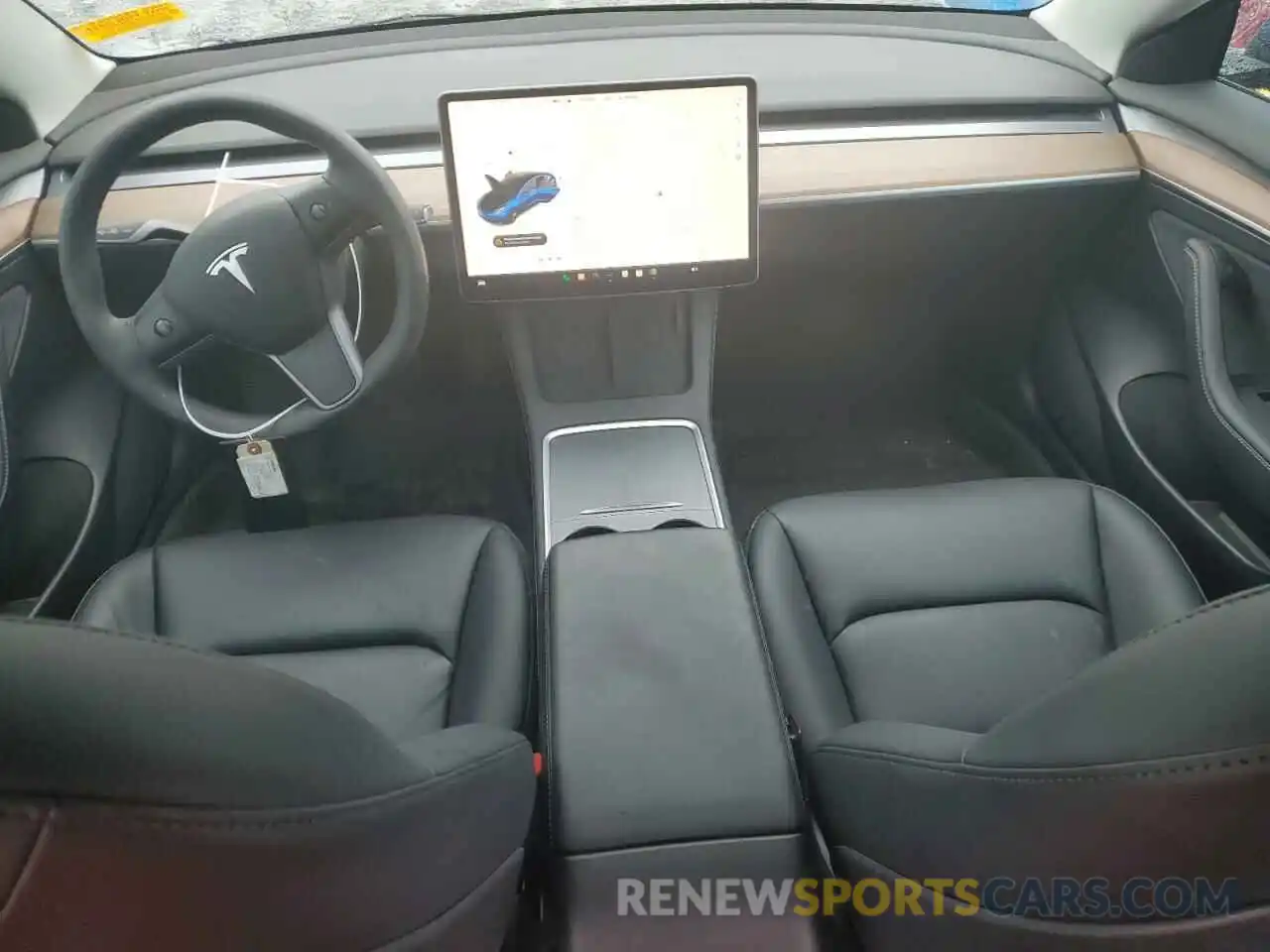 8 Фотография поврежденного автомобиля 5YJ3E1EB2NF323294 TESLA MODEL 3 2022