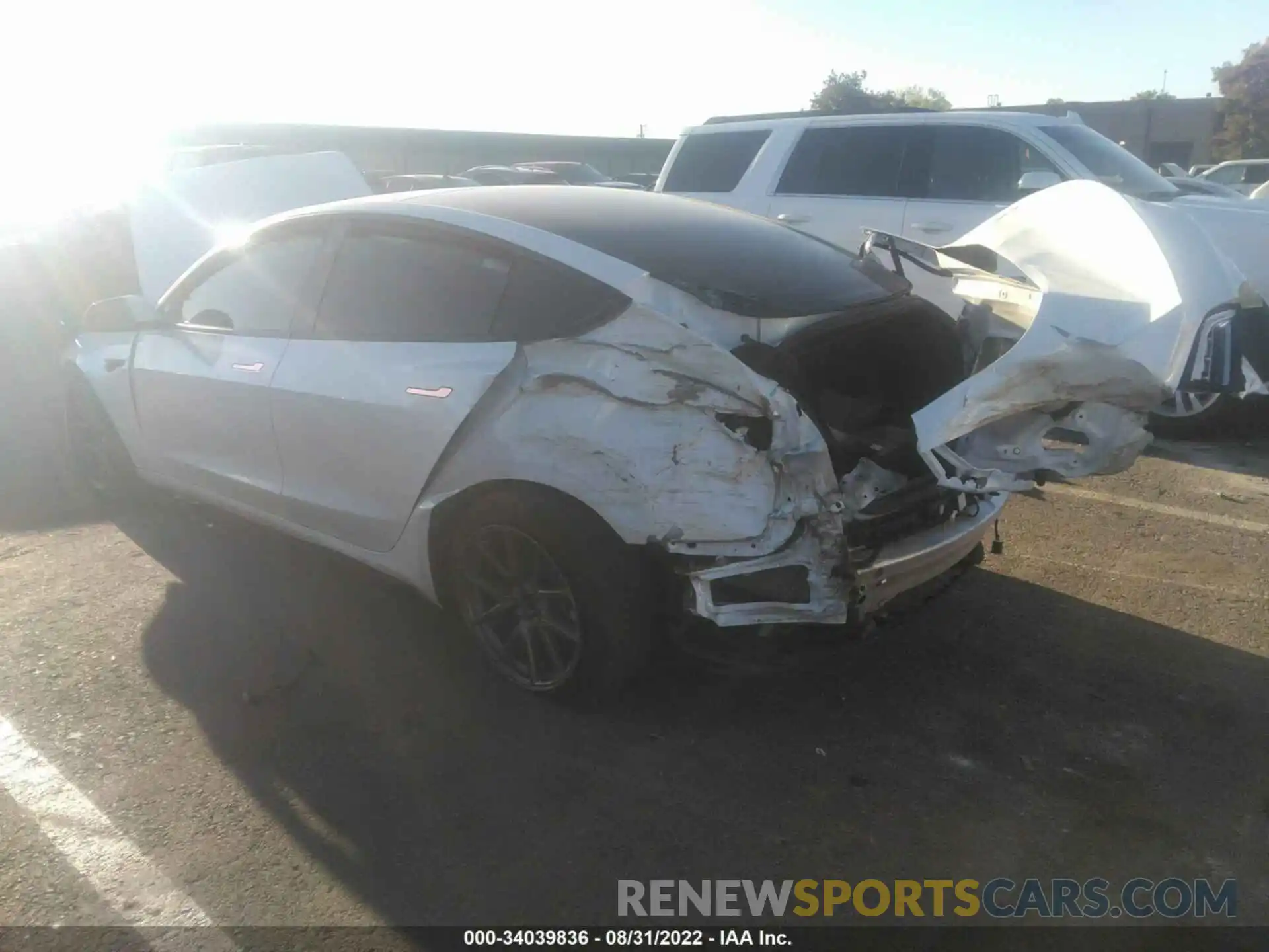 3 Photograph of a damaged car 5YJ3E1EB3NF106983 TESLA MODEL 3 2022