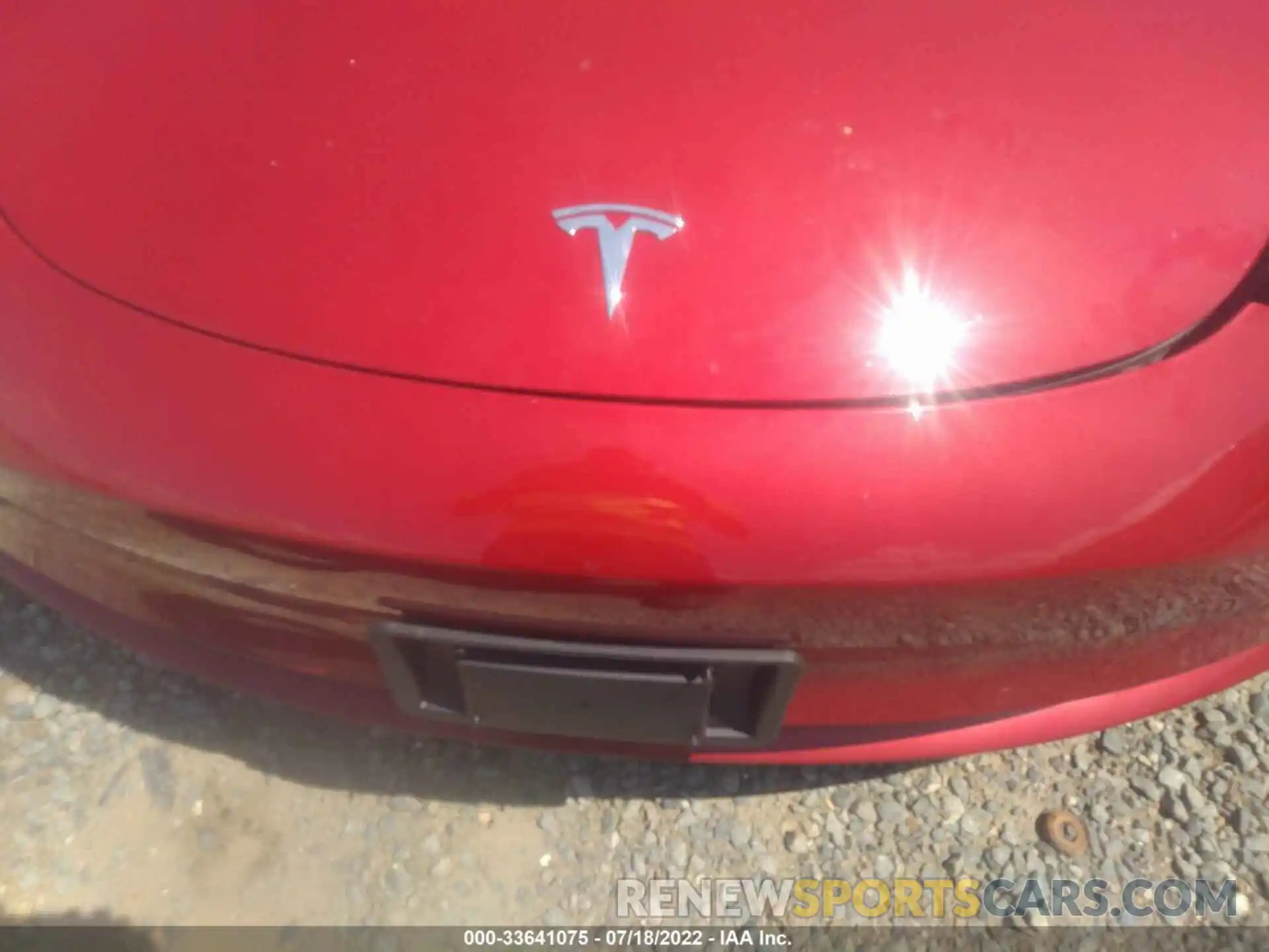 10 Photograph of a damaged car 5YJ3E1EB3NF109172 TESLA MODEL 3 2022