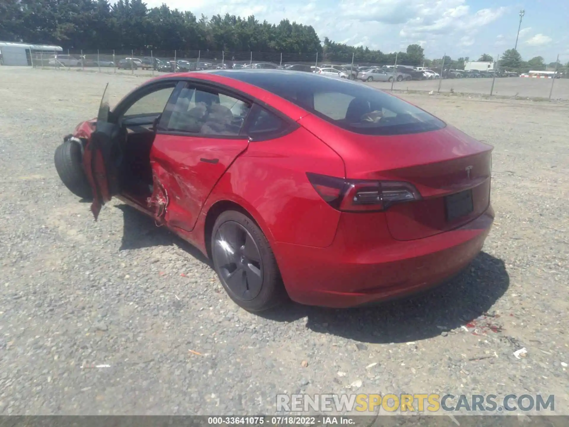 3 Photograph of a damaged car 5YJ3E1EB3NF109172 TESLA MODEL 3 2022