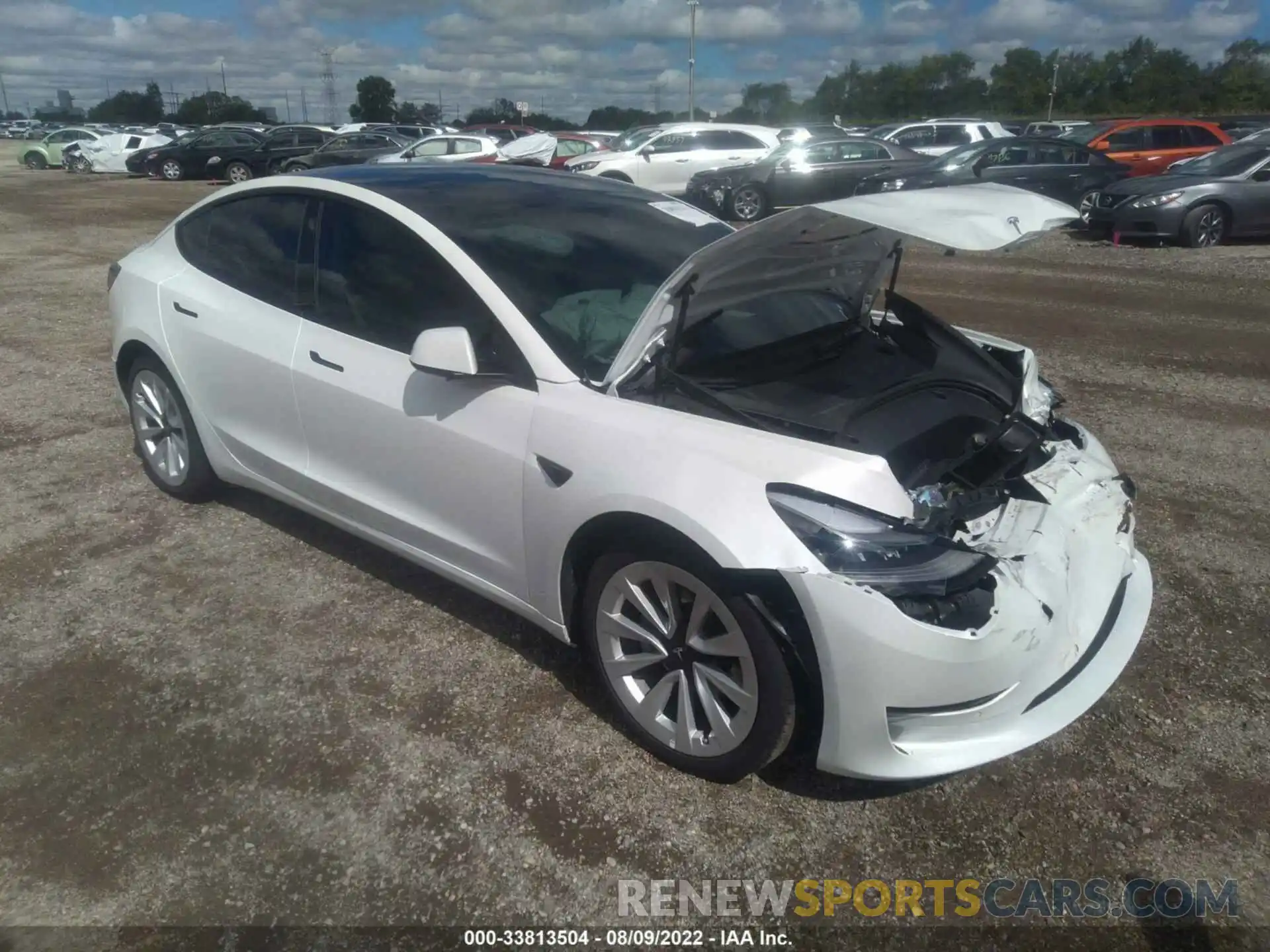 1 Photograph of a damaged car 5YJ3E1EB3NF114971 TESLA MODEL 3 2022