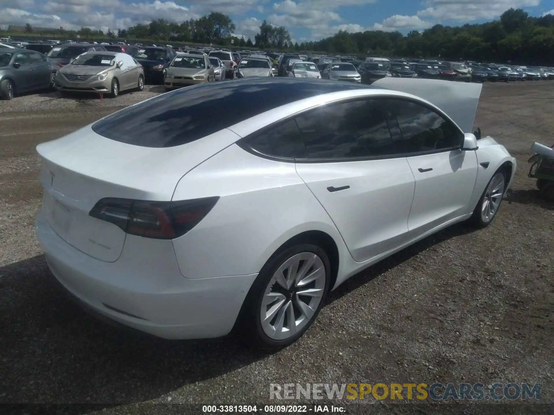 4 Photograph of a damaged car 5YJ3E1EB3NF114971 TESLA MODEL 3 2022