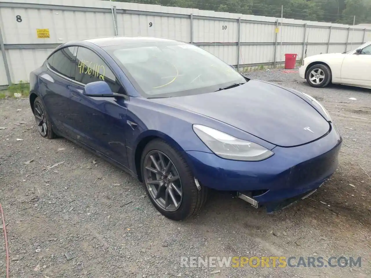 1 Photograph of a damaged car 5YJ3E1EB3NF163717 TESLA MODEL 3 2022