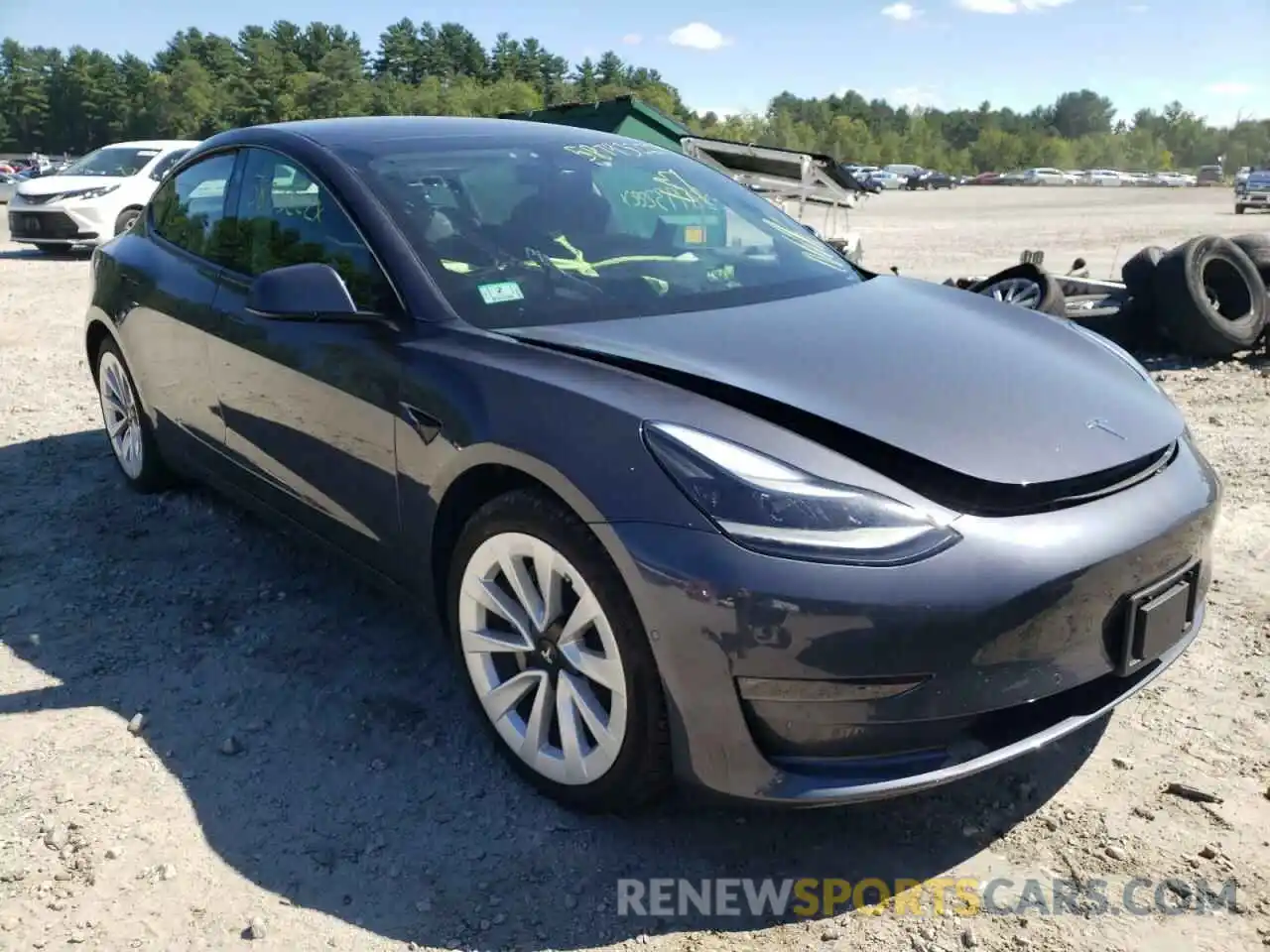 1 Photograph of a damaged car 5YJ3E1EB3NF164334 TESLA MODEL 3 2022