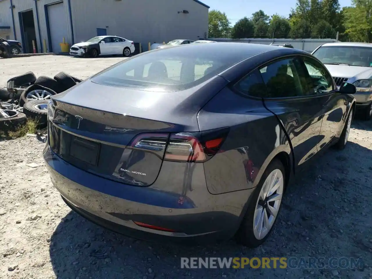 4 Photograph of a damaged car 5YJ3E1EB3NF164334 TESLA MODEL 3 2022