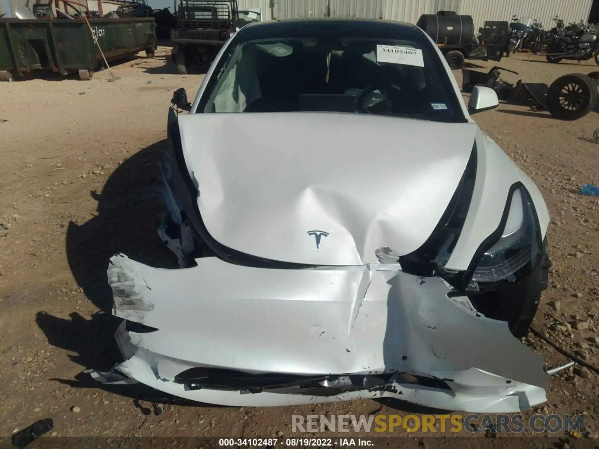 7 Photograph of a damaged car 5YJ3E1EB3NF173583 TESLA MODEL 3 2022