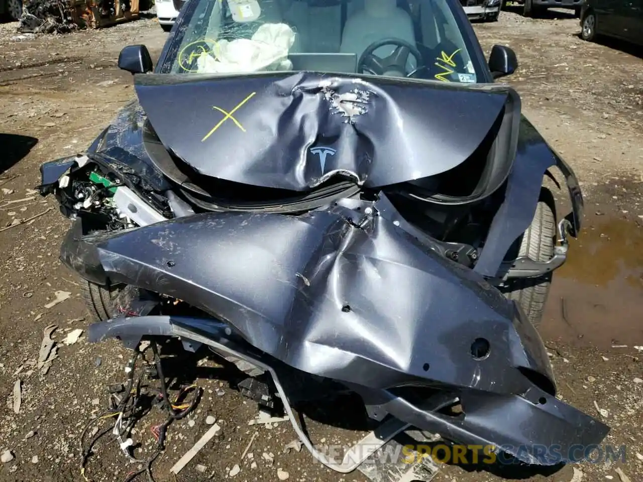 7 Photograph of a damaged car 5YJ3E1EB3NF174846 TESLA MODEL 3 2022