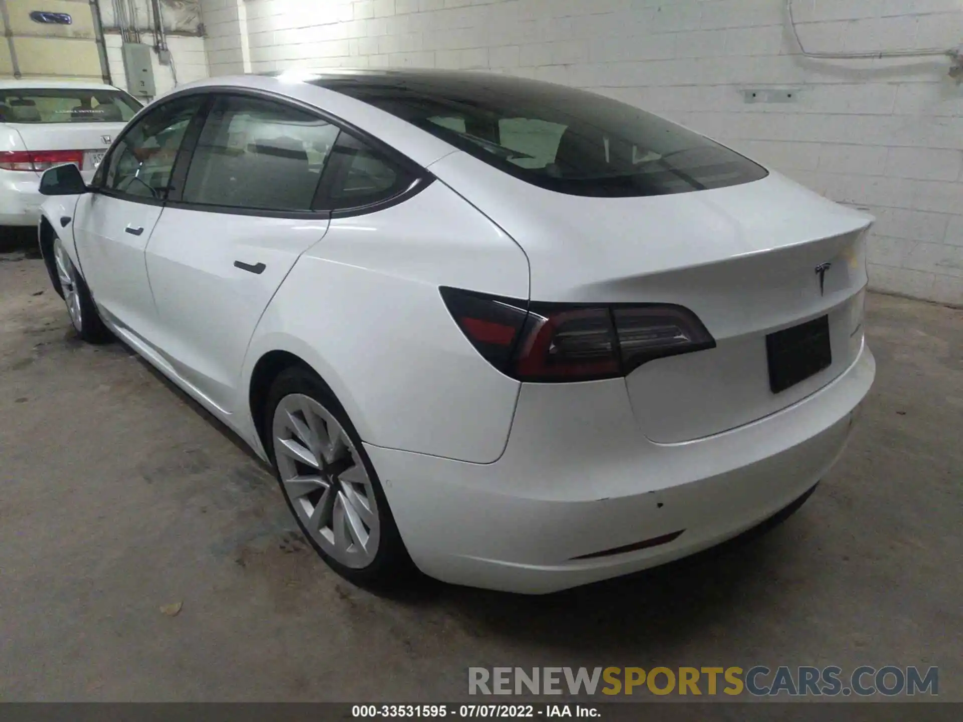 3 Photograph of a damaged car 5YJ3E1EB3NF174863 TESLA MODEL 3 2022