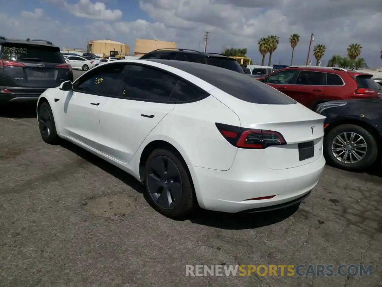 3 Photograph of a damaged car 5YJ3E1EB3NF178220 TESLA MODEL 3 2022