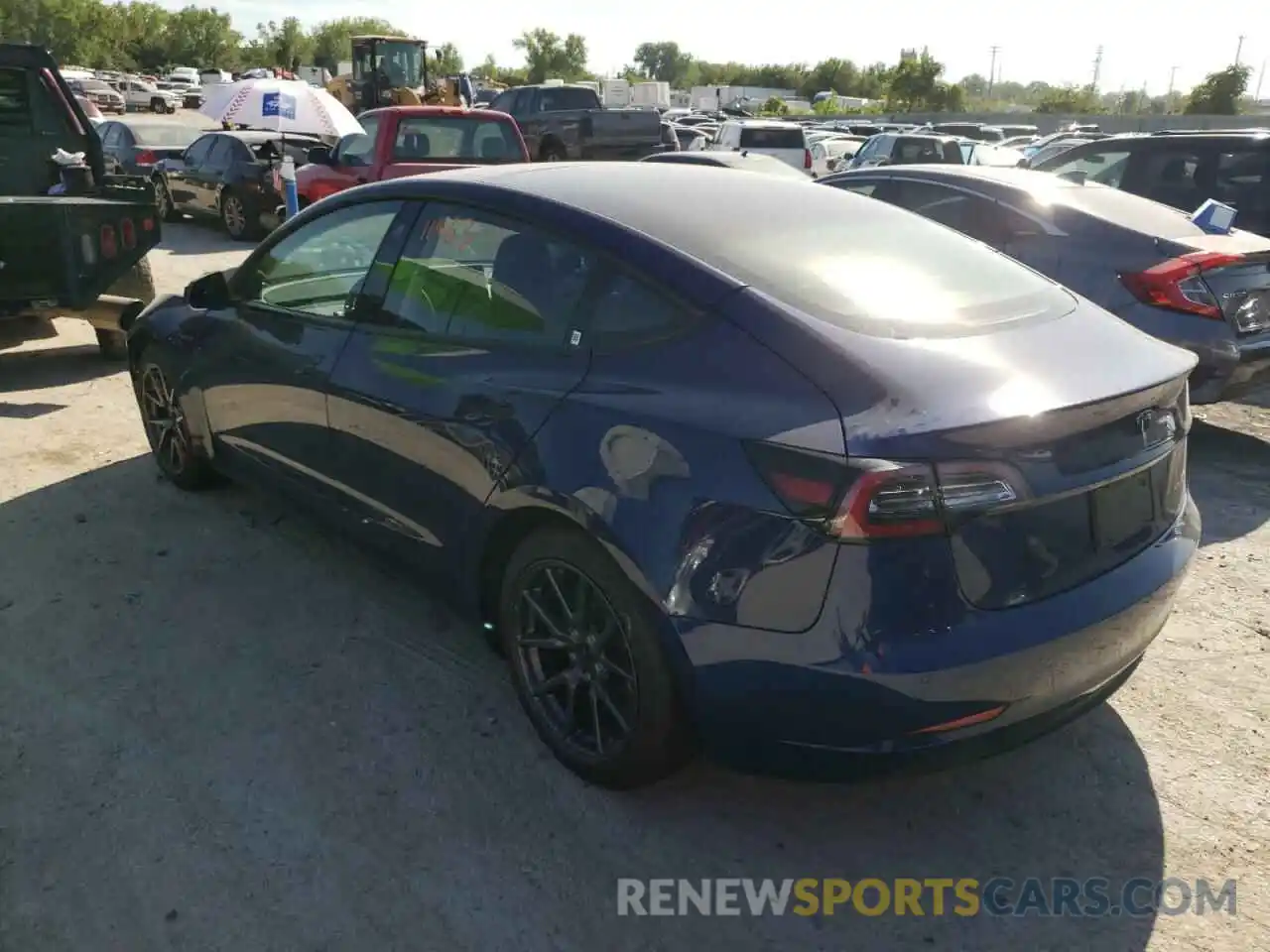 3 Photograph of a damaged car 5YJ3E1EB3NF190903 TESLA MODEL 3 2022