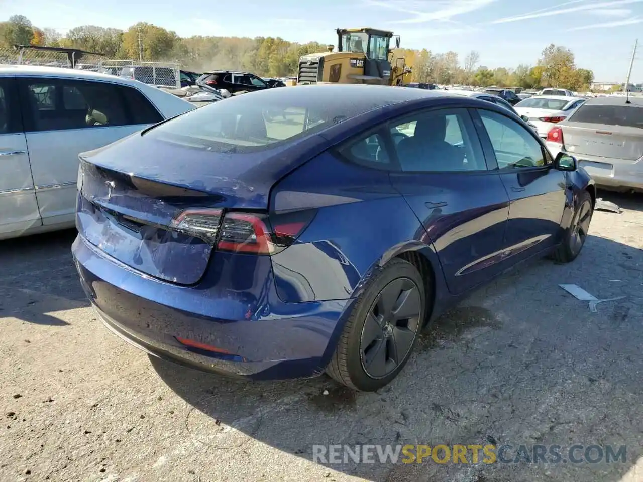 4 Photograph of a damaged car 5YJ3E1EB3NF191548 TESLA MODEL 3 2022