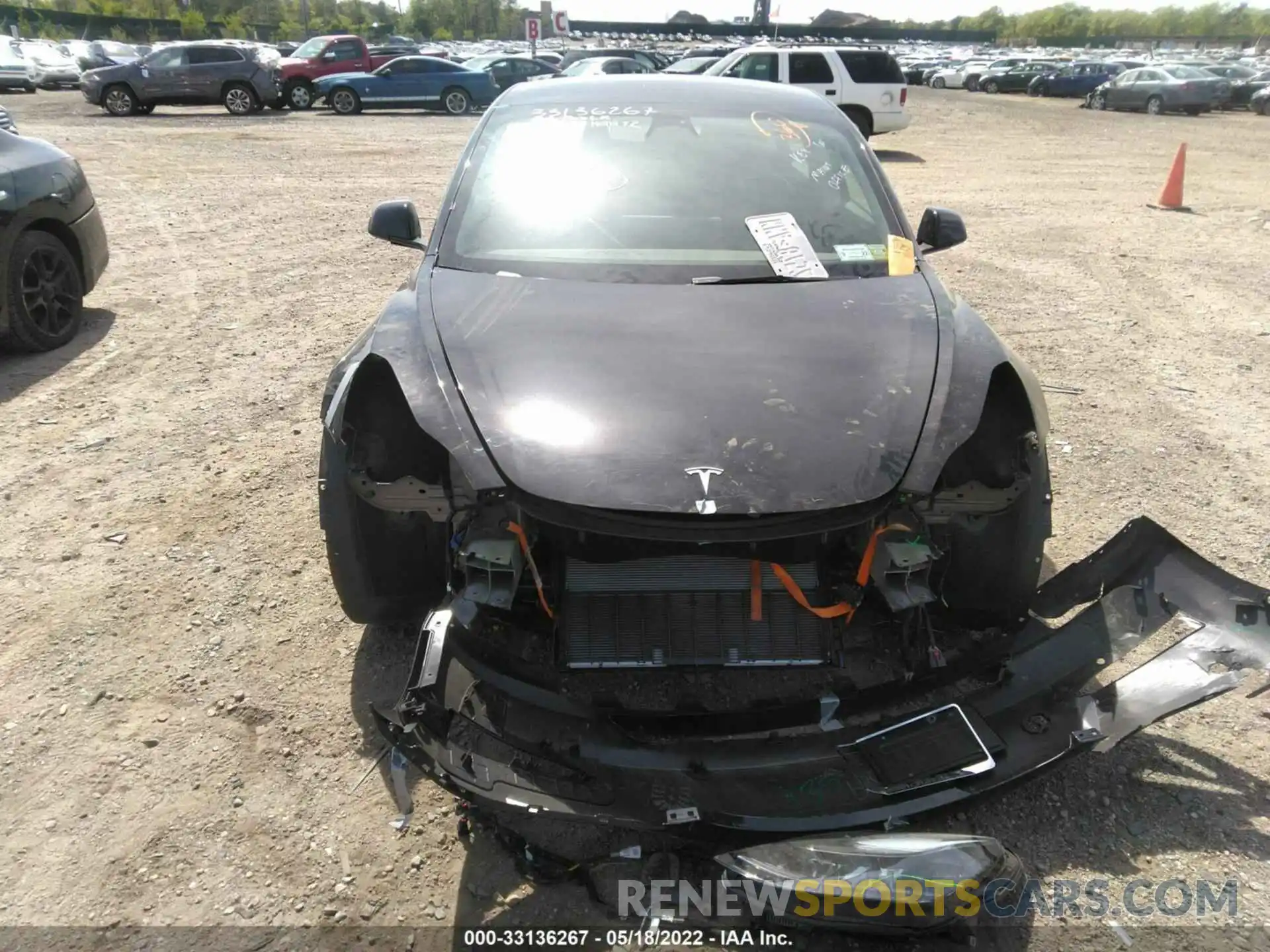 6 Photograph of a damaged car 5YJ3E1EB3NF191629 TESLA MODEL 3 2022