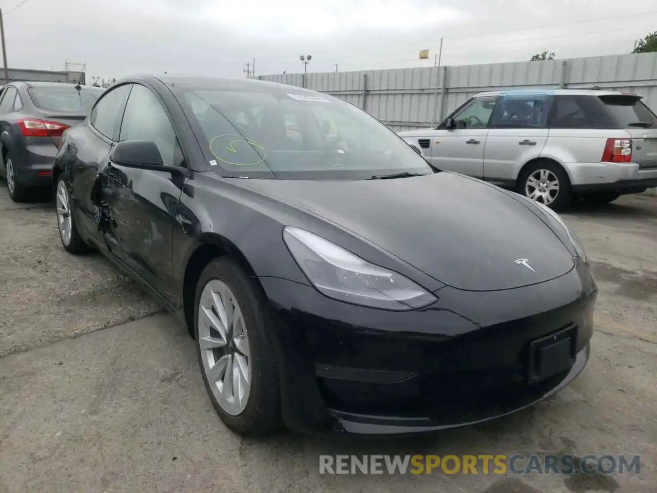 1 Photograph of a damaged car 5YJ3E1EB3NF192277 TESLA MODEL 3 2022