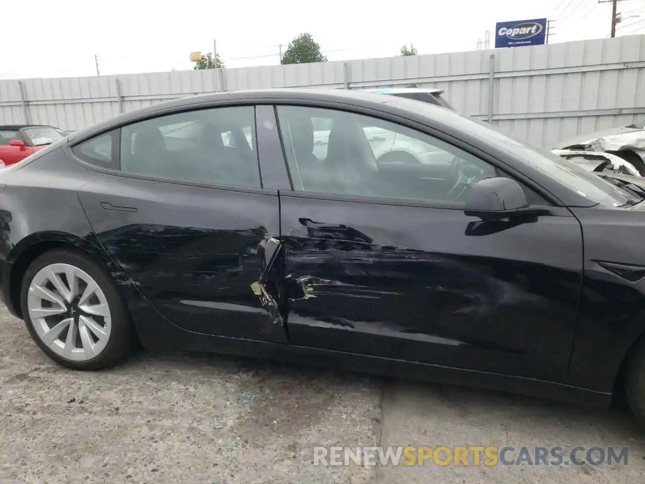 9 Photograph of a damaged car 5YJ3E1EB3NF192277 TESLA MODEL 3 2022