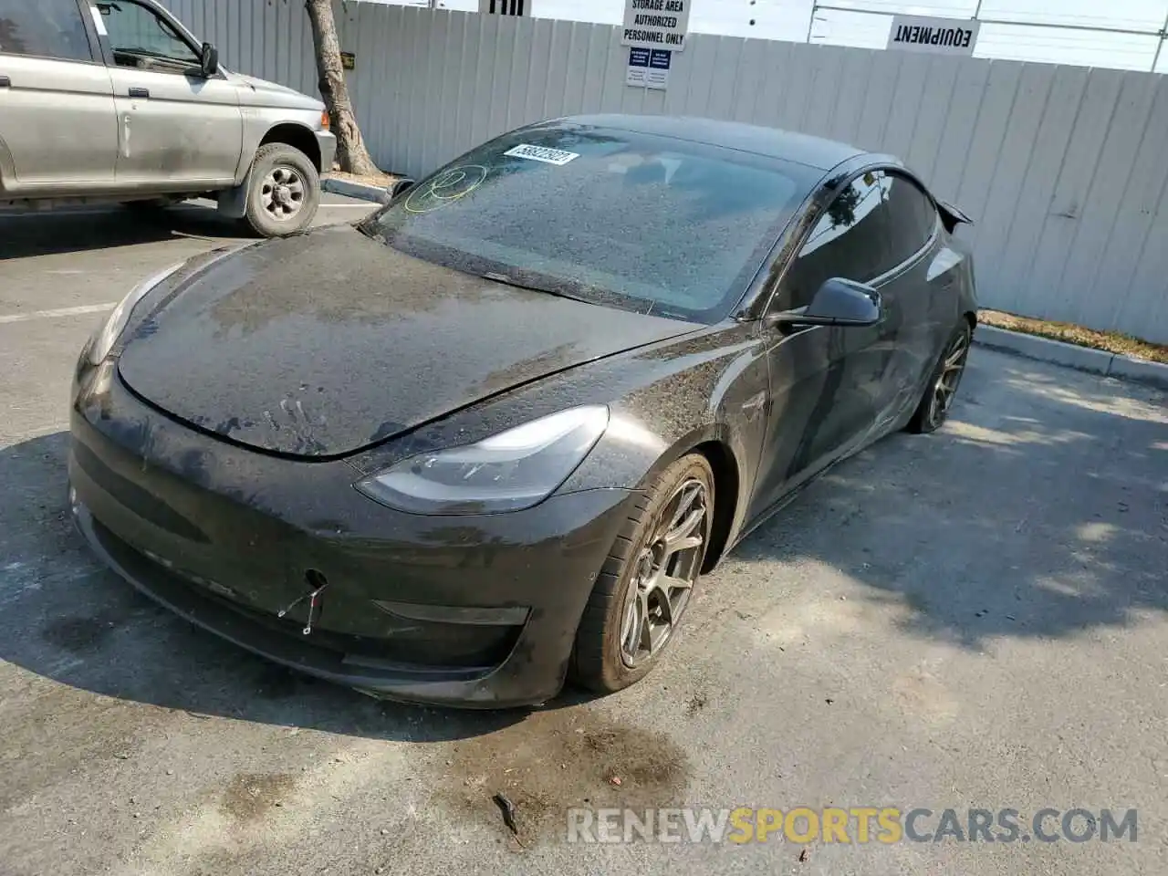 2 Фотография поврежденного автомобиля 5YJ3E1EB3NF233636 TESLA MODEL 3 2022