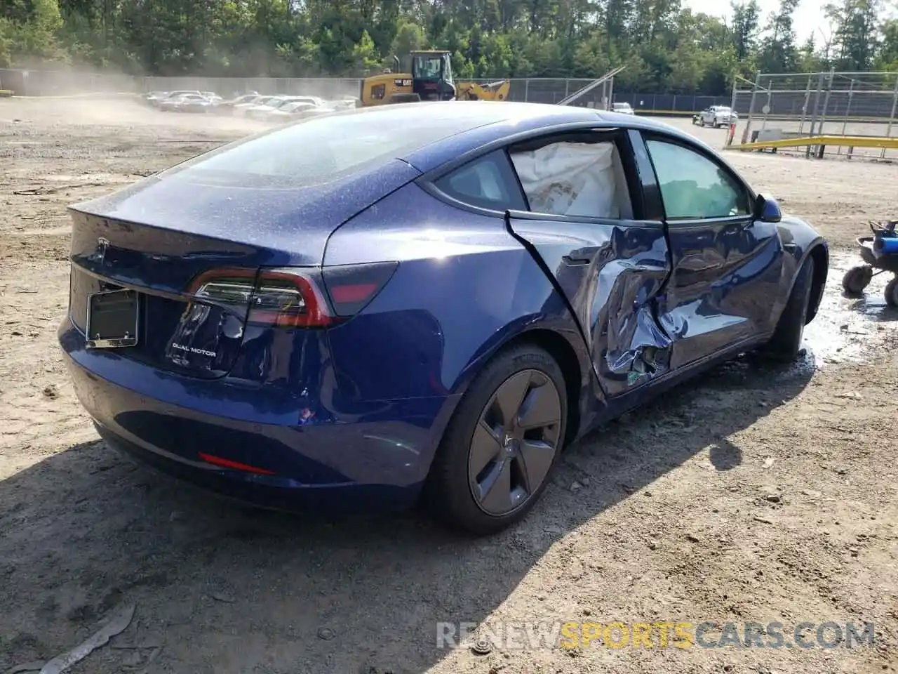 4 Photograph of a damaged car 5YJ3E1EB3NF240070 TESLA MODEL 3 2022