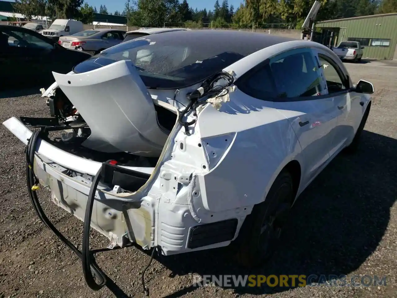 4 Photograph of a damaged car 5YJ3E1EB3NF260156 TESLA MODEL 3 2022