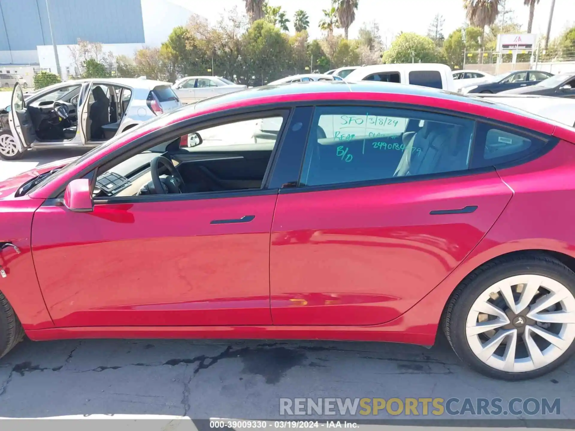 14 Photograph of a damaged car 5YJ3E1EB3NF262246 TESLA MODEL 3 2022