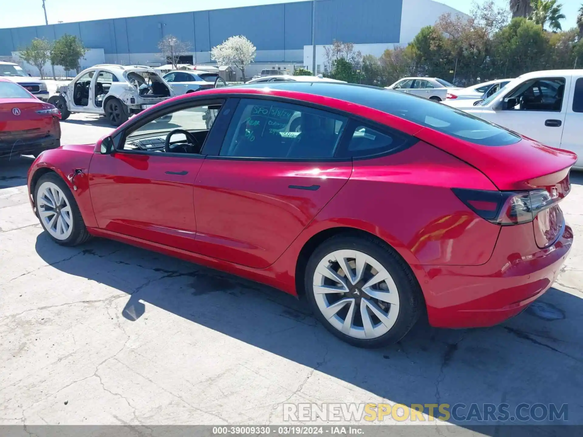 3 Photograph of a damaged car 5YJ3E1EB3NF262246 TESLA MODEL 3 2022