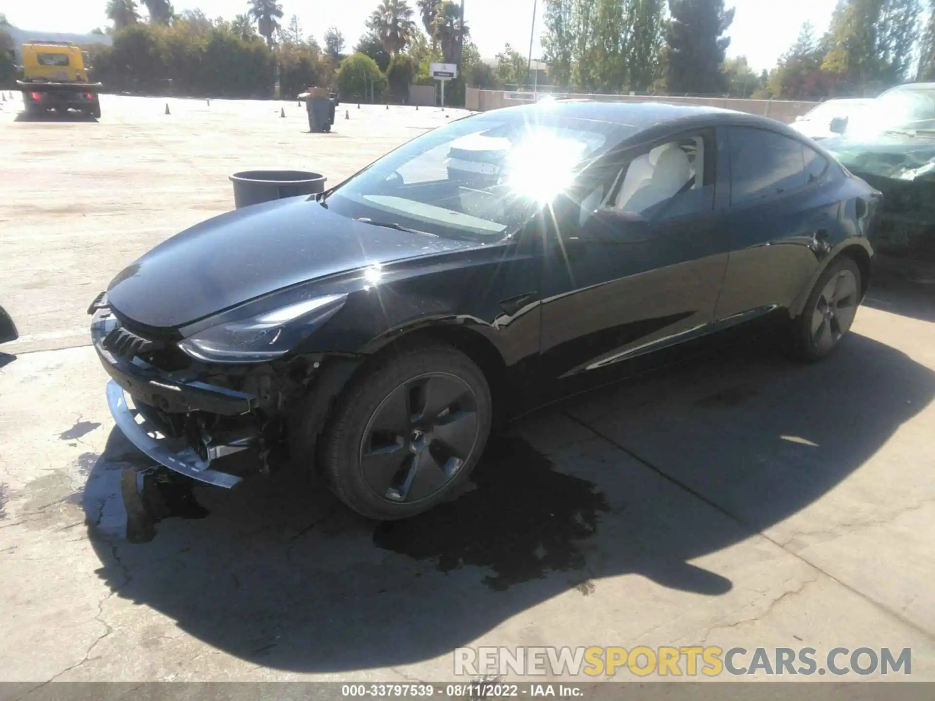 2 Фотография поврежденного автомобиля 5YJ3E1EB3NF293688 TESLA MODEL 3 2022