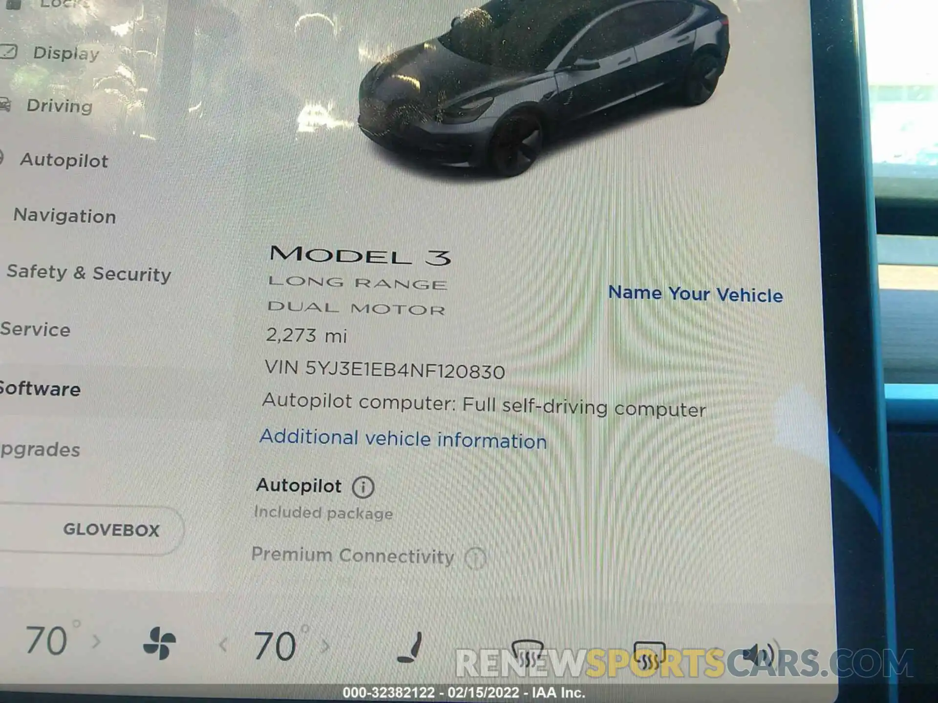 7 Photograph of a damaged car 5YJ3E1EB4NF120830 TESLA MODEL 3 2022