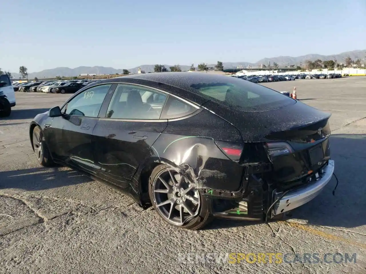 3 Photograph of a damaged car 5YJ3E1EB4NF136848 TESLA MODEL 3 2022