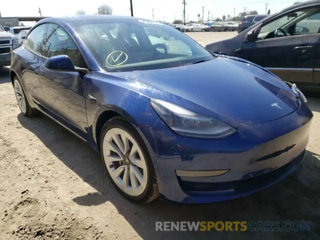 1 Фотография поврежденного автомобиля 5YJ3E1EB4NF142570 TESLA MODEL 3 2022