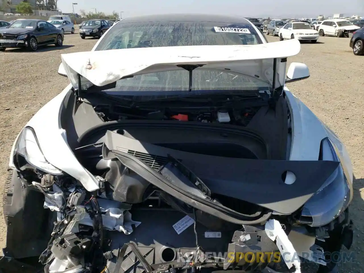 7 Photograph of a damaged car 5YJ3E1EB4NF143931 TESLA MODEL 3 2022