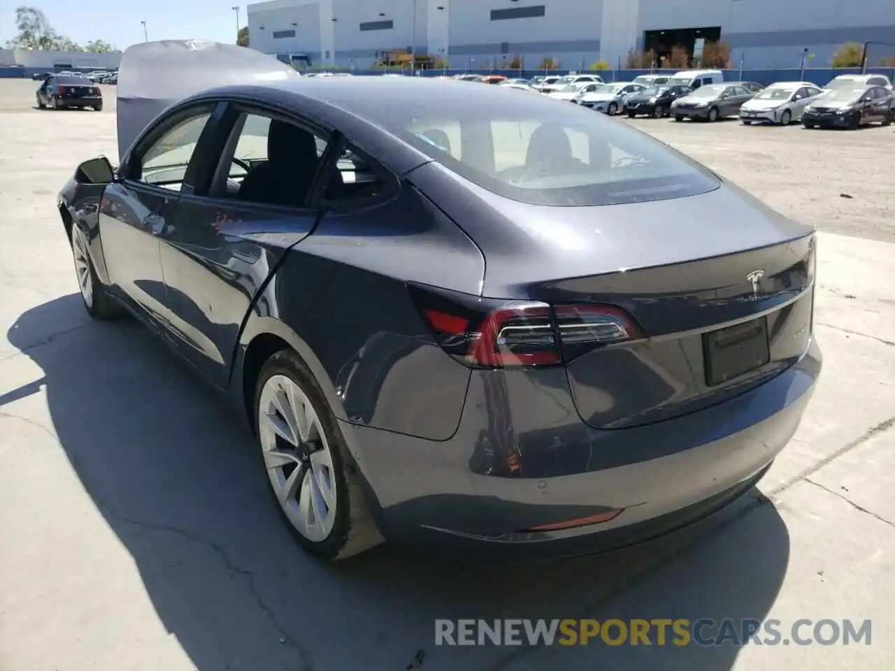 3 Photograph of a damaged car 5YJ3E1EB4NF145758 TESLA MODEL 3 2022