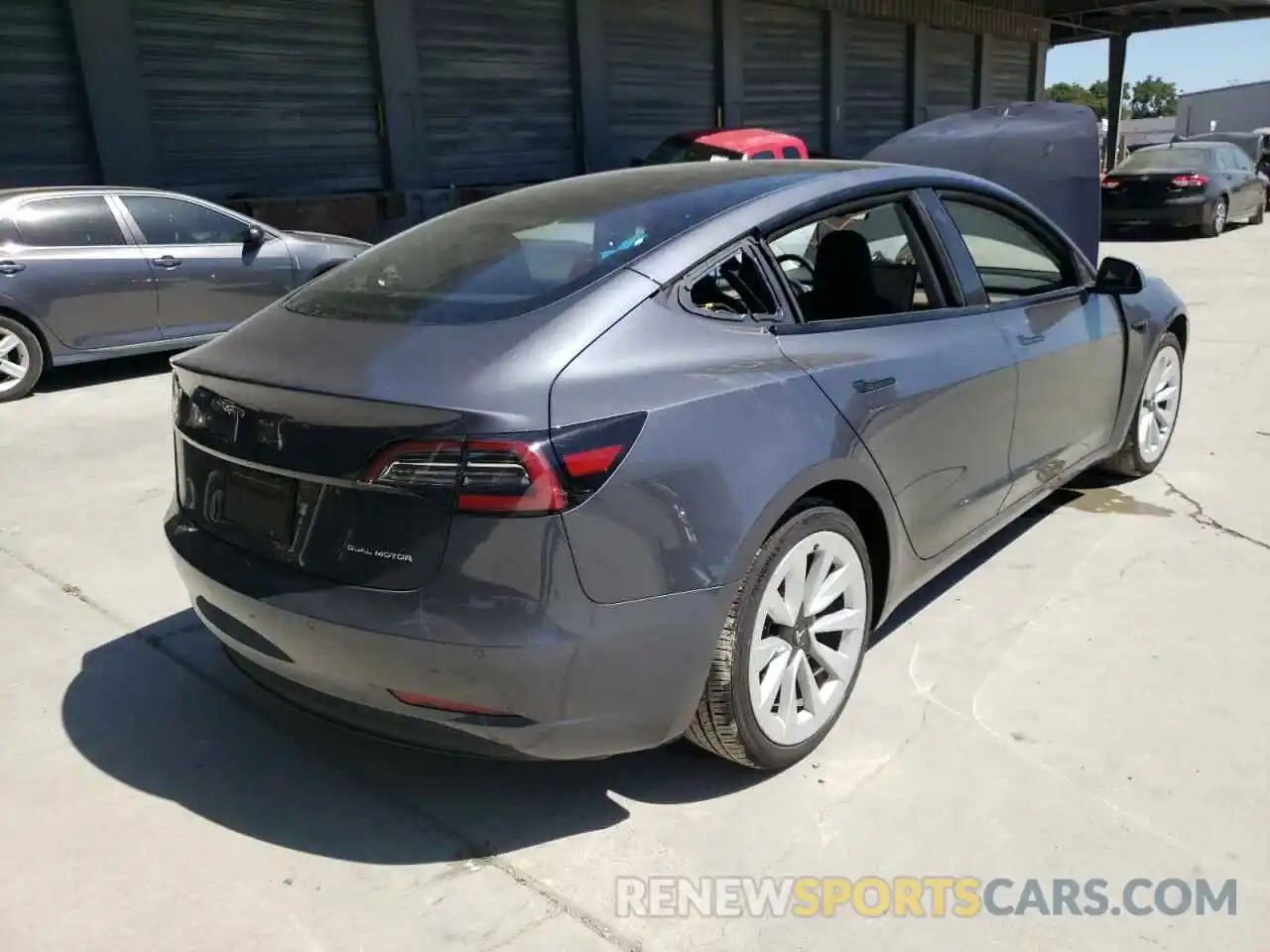 4 Photograph of a damaged car 5YJ3E1EB4NF145758 TESLA MODEL 3 2022