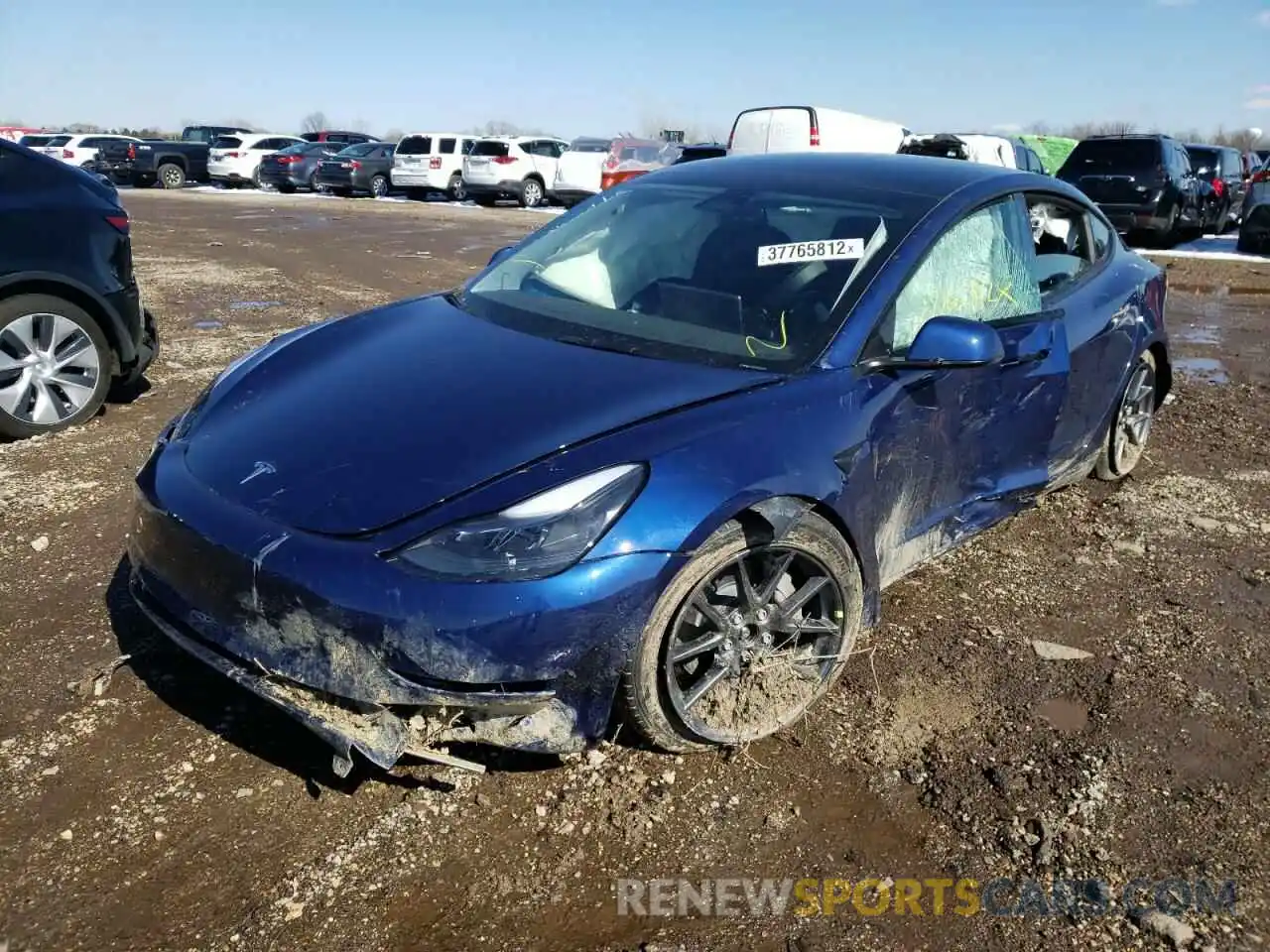 2 Фотография поврежденного автомобиля 5YJ3E1EB4NF167212 TESLA MODEL 3 2022