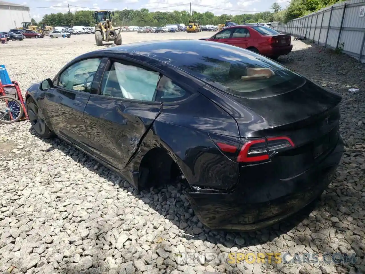 3 Photograph of a damaged car 5YJ3E1EB4NF171213 TESLA MODEL 3 2022