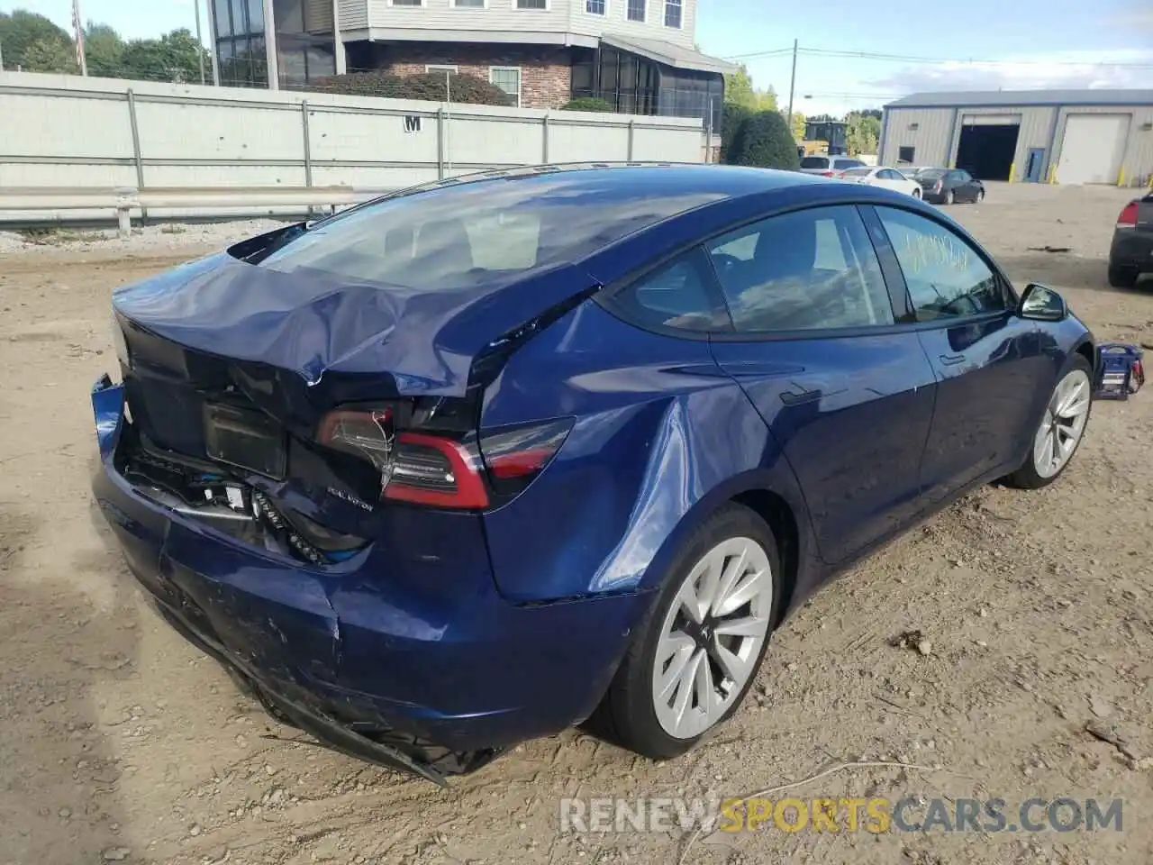 4 Photograph of a damaged car 5YJ3E1EB4NF185645 TESLA MODEL 3 2022