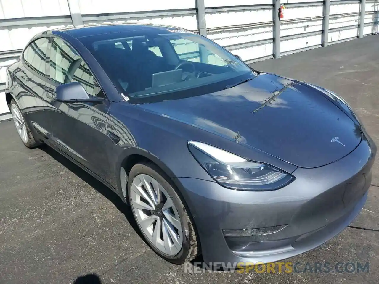 1 Photograph of a damaged car 5YJ3E1EB4NF187511 TESLA MODEL 3 2022