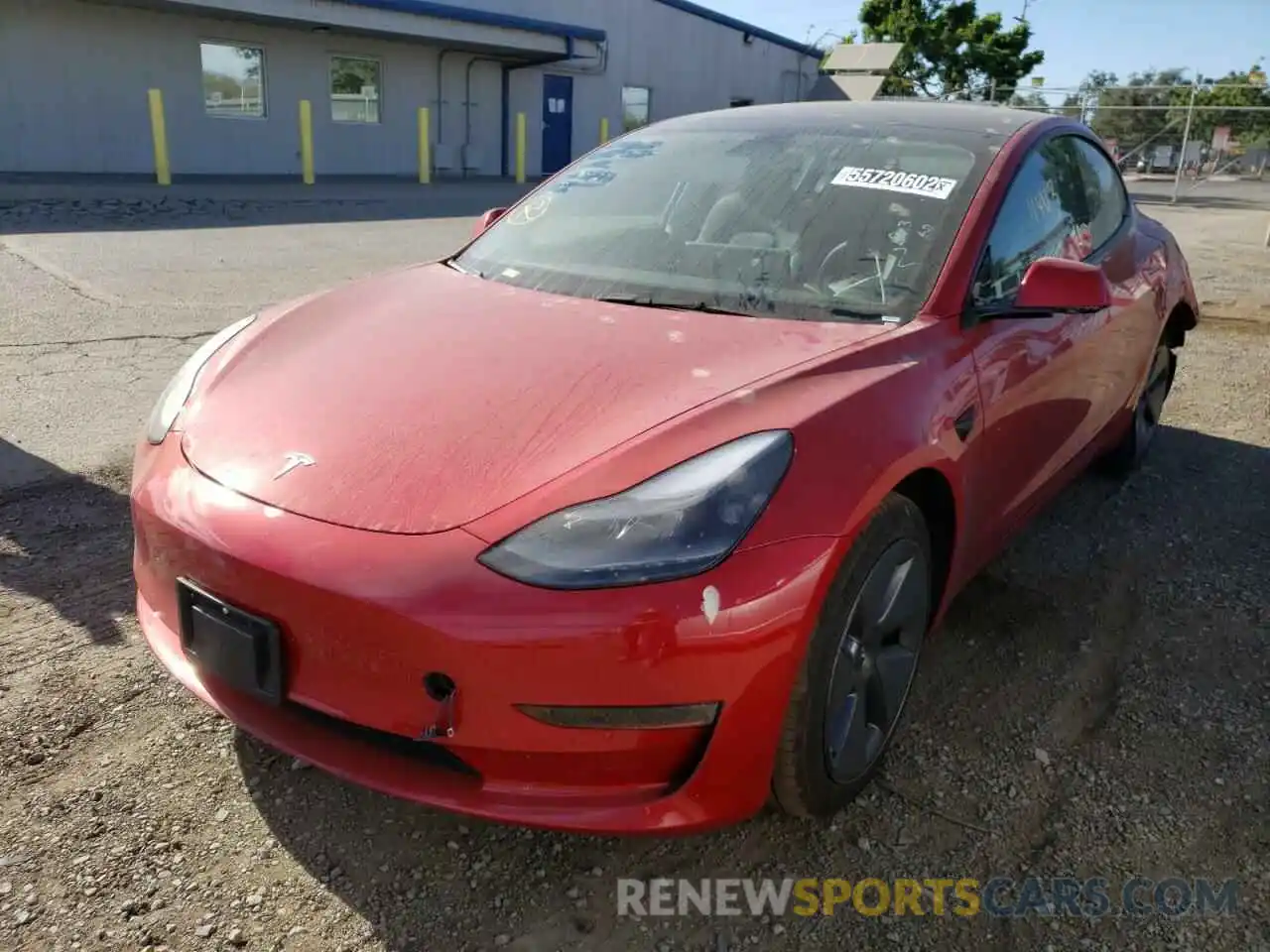 2 Фотография поврежденного автомобиля 5YJ3E1EB4NF188531 TESLA MODEL 3 2022