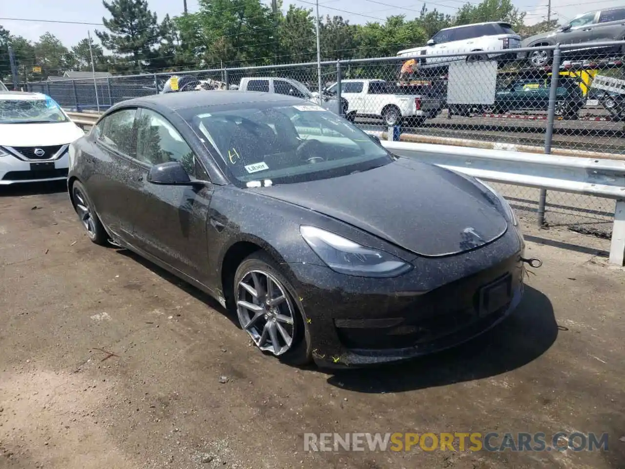 9 Photograph of a damaged car 5YJ3E1EB4NF192272 TESLA MODEL 3 2022