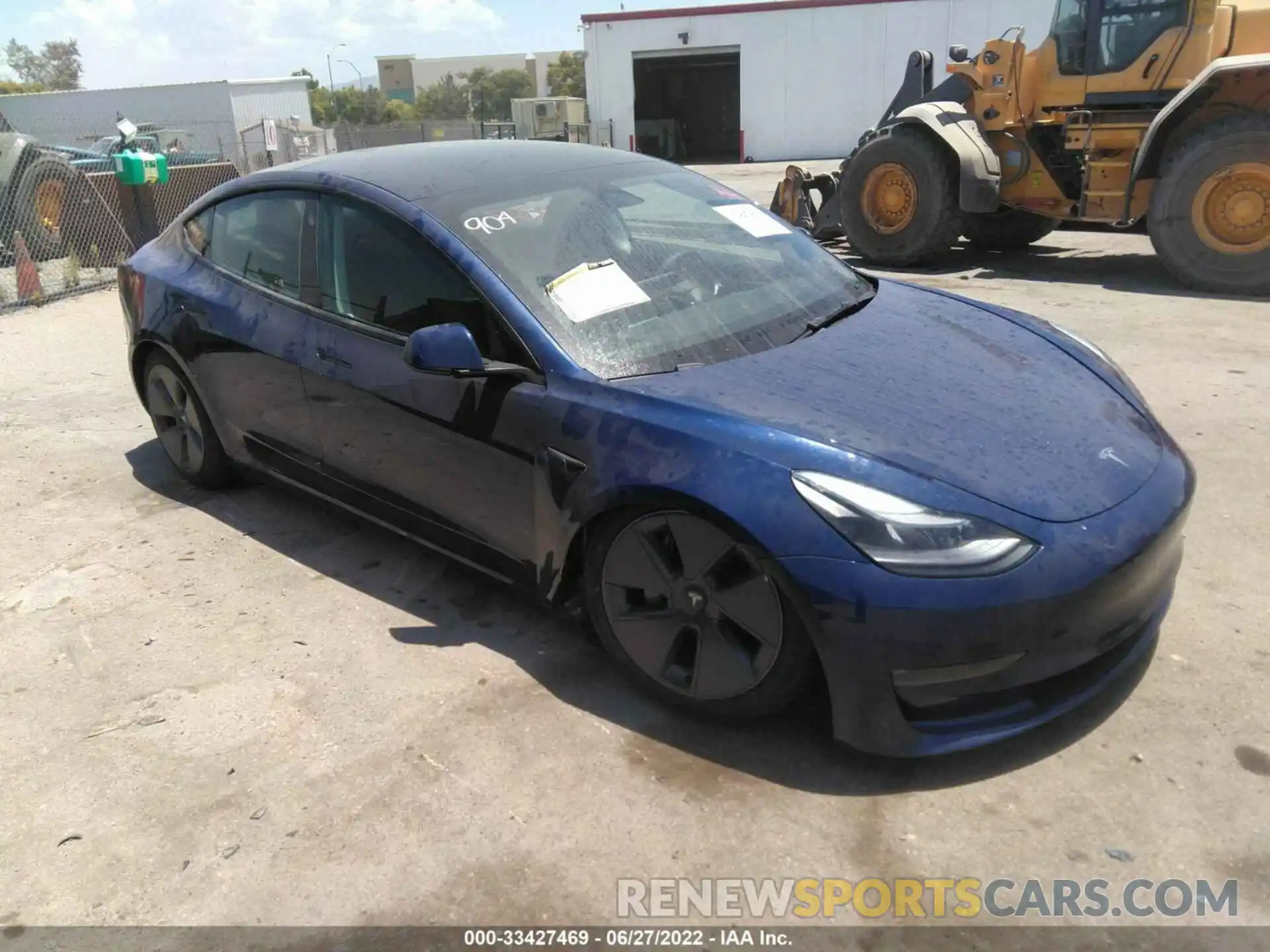 1 Photograph of a damaged car 5YJ3E1EB4NF196824 TESLA MODEL 3 2022