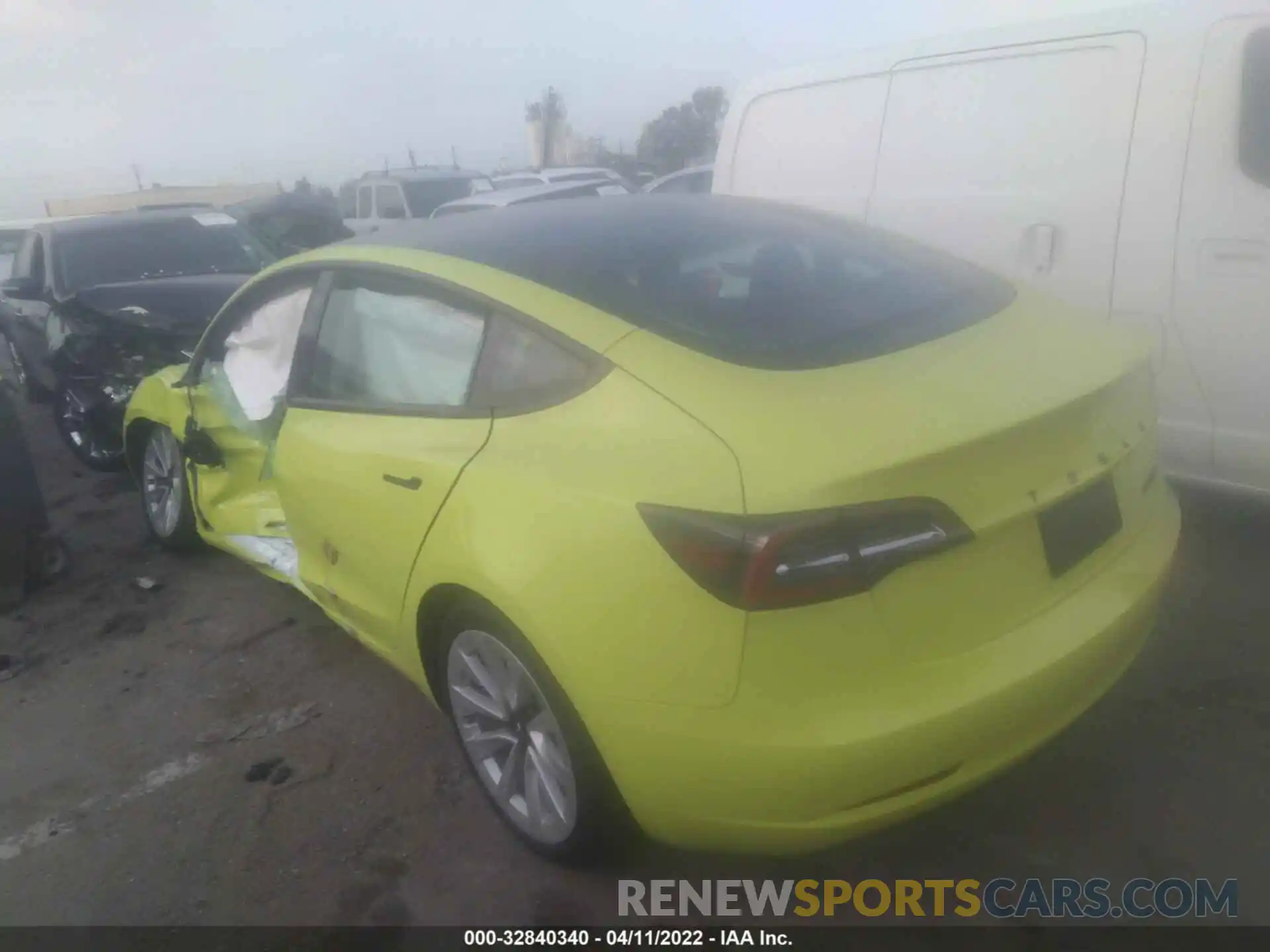 3 Photograph of a damaged car 5YJ3E1EB4NF209216 TESLA MODEL 3 2022