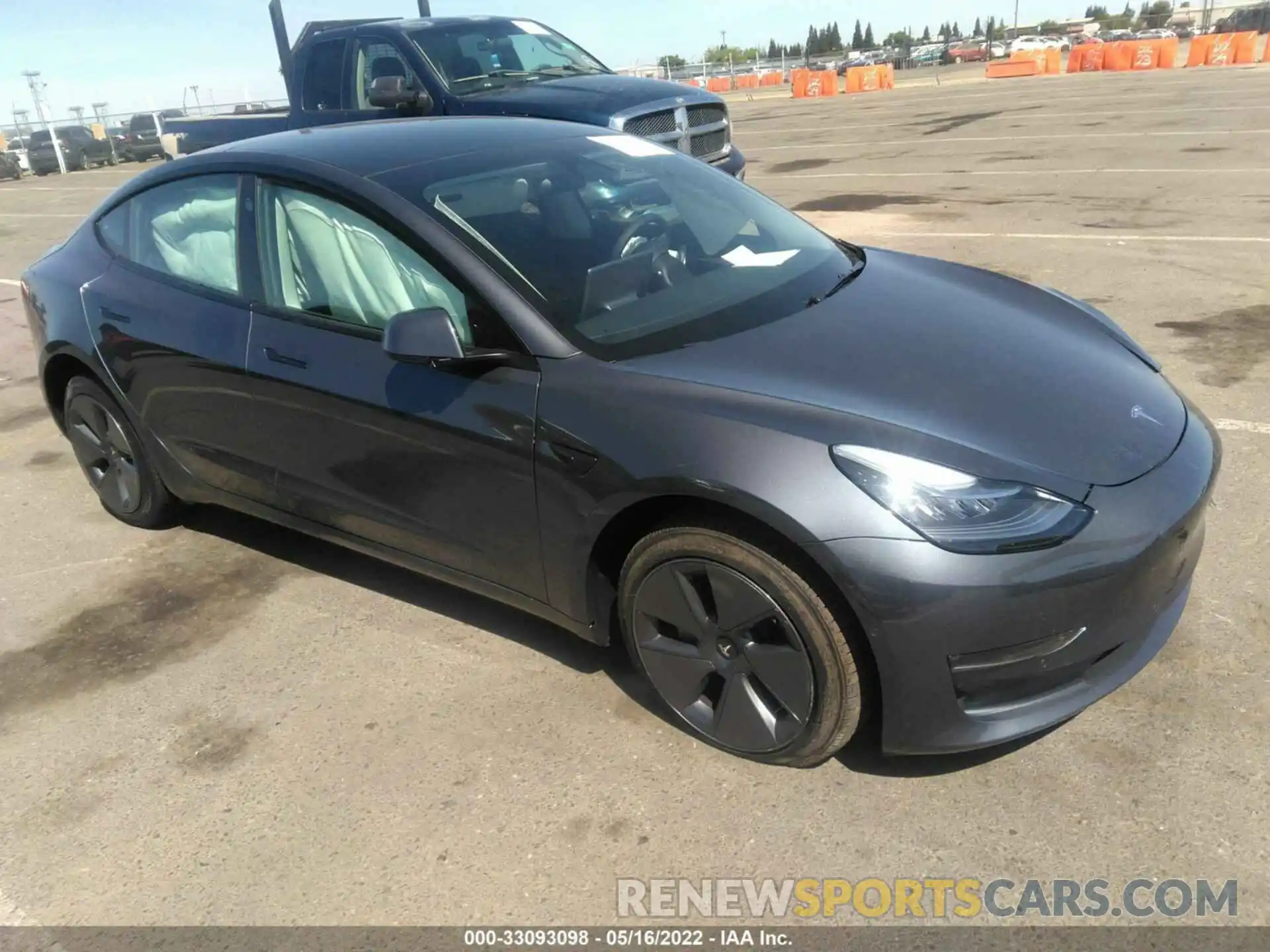 1 Photograph of a damaged car 5YJ3E1EB4NF245794 TESLA MODEL 3 2022