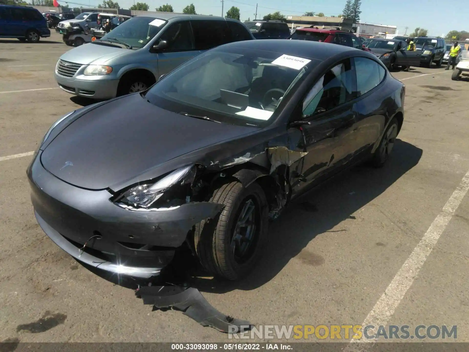 6 Photograph of a damaged car 5YJ3E1EB4NF245794 TESLA MODEL 3 2022