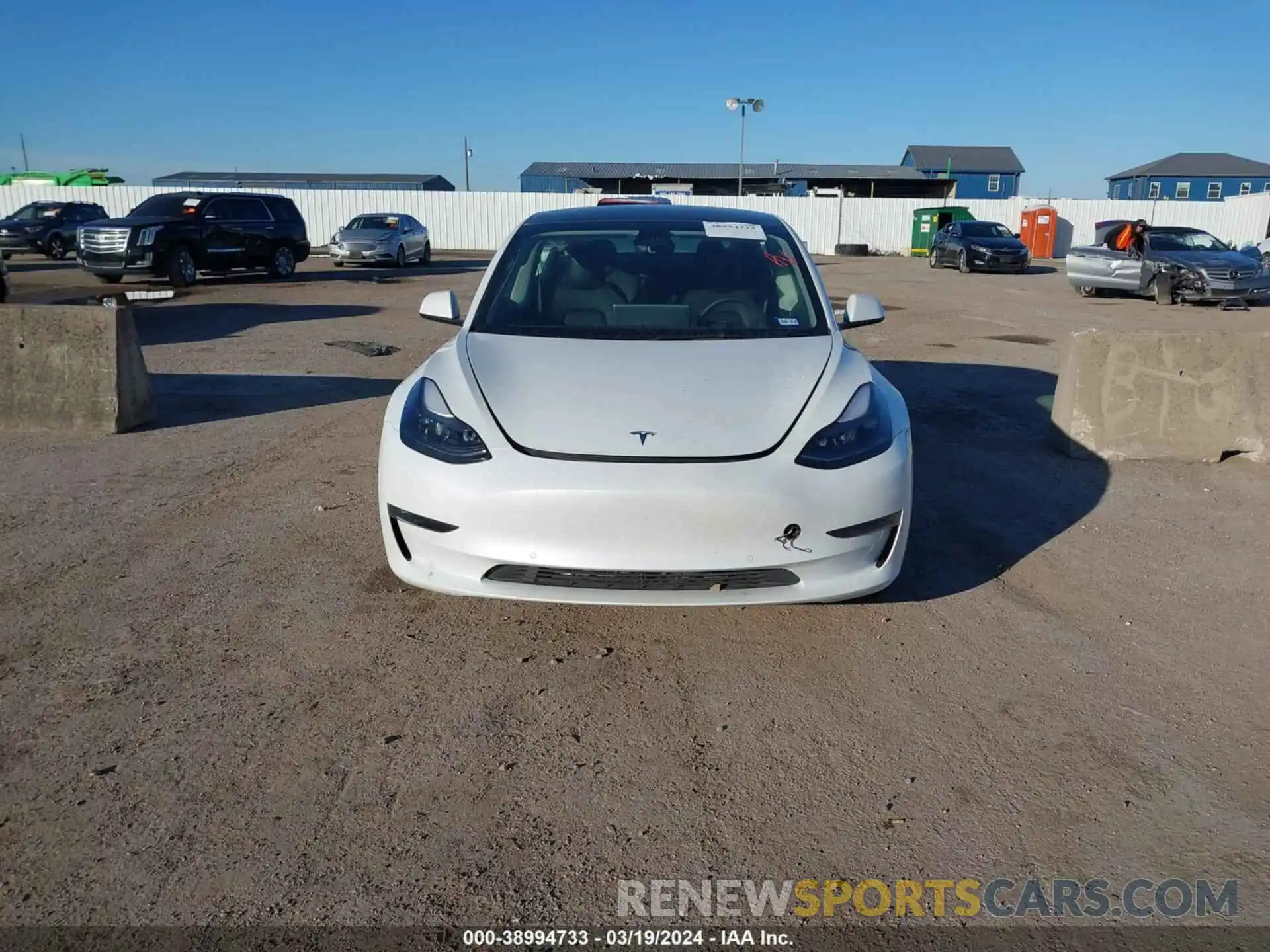 12 Photograph of a damaged car 5YJ3E1EB4NF334586 TESLA MODEL 3 2022