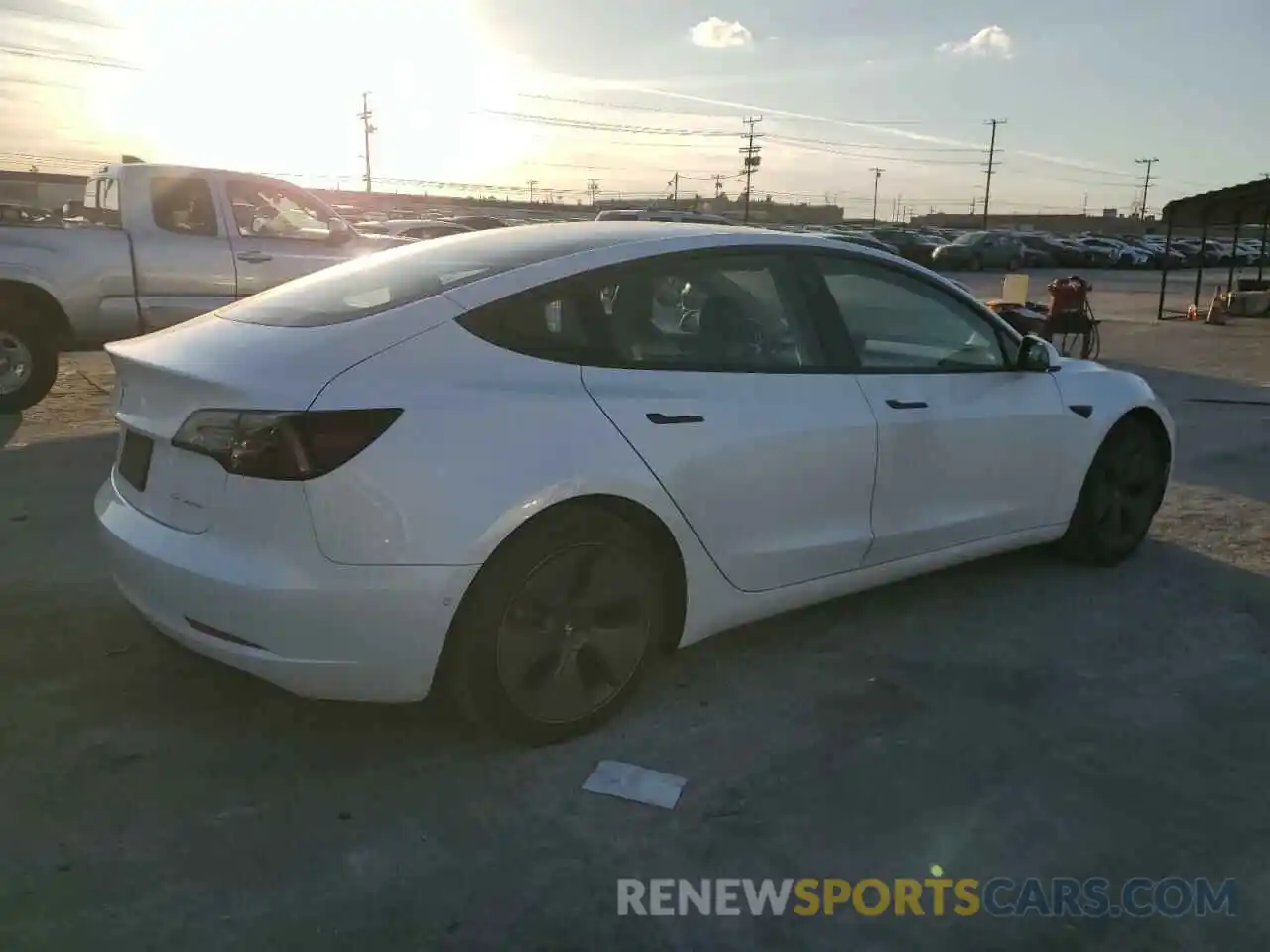 3 Photograph of a damaged car 5YJ3E1EB5NF108007 TESLA MODEL 3 2022