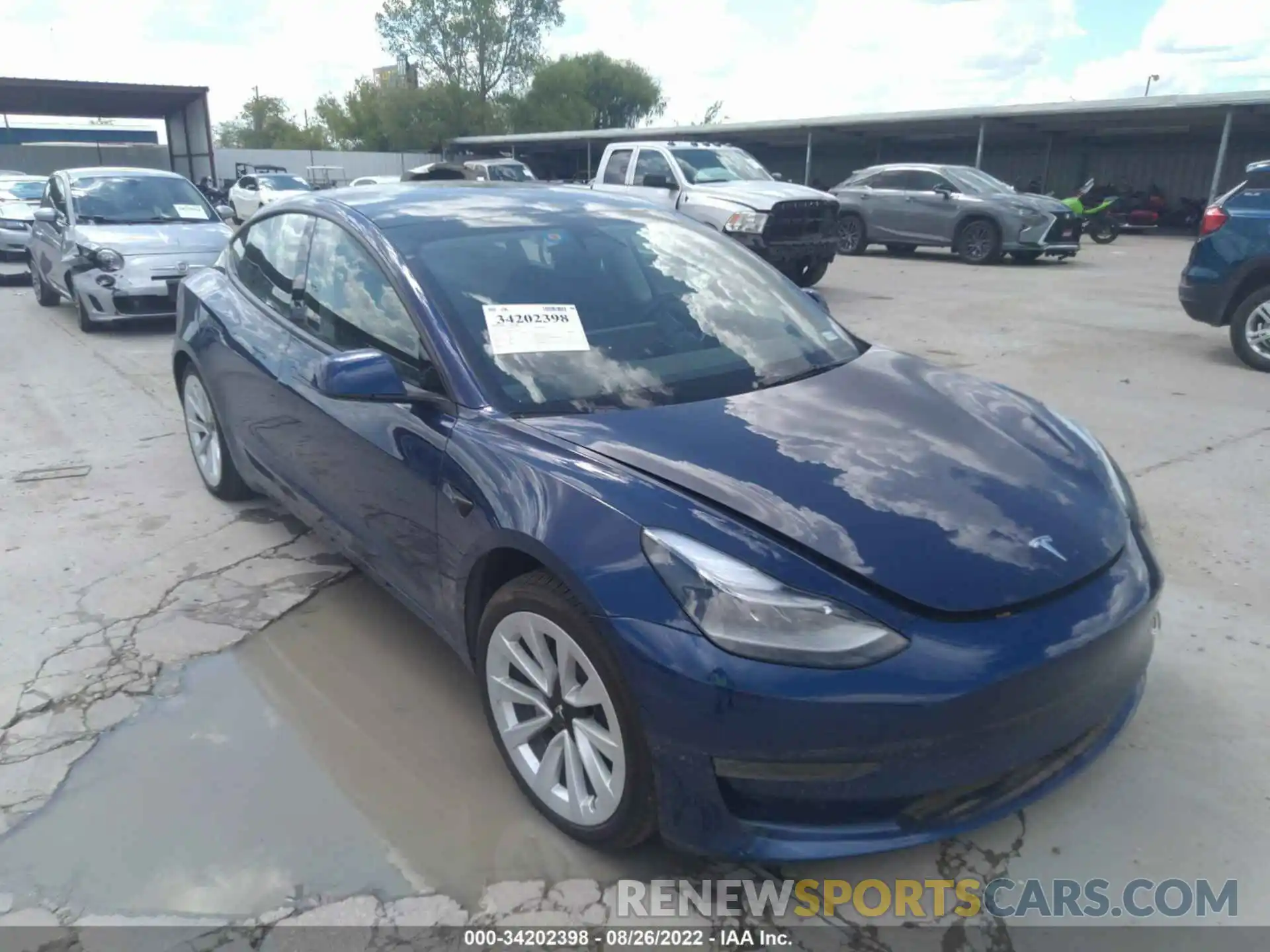 6 Photograph of a damaged car 5YJ3E1EB5NF111540 TESLA MODEL 3 2022