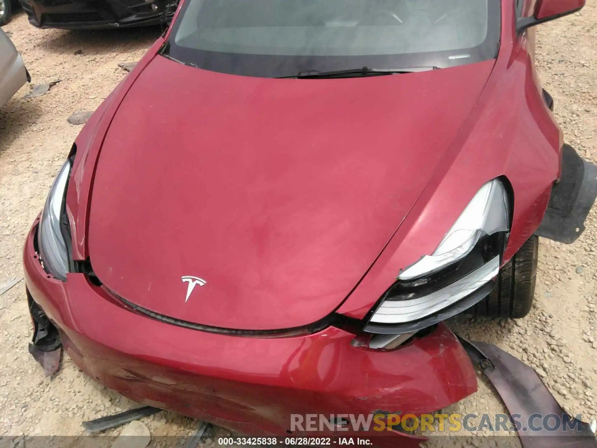 10 Photograph of a damaged car 5YJ3E1EB5NF117709 TESLA MODEL 3 2022