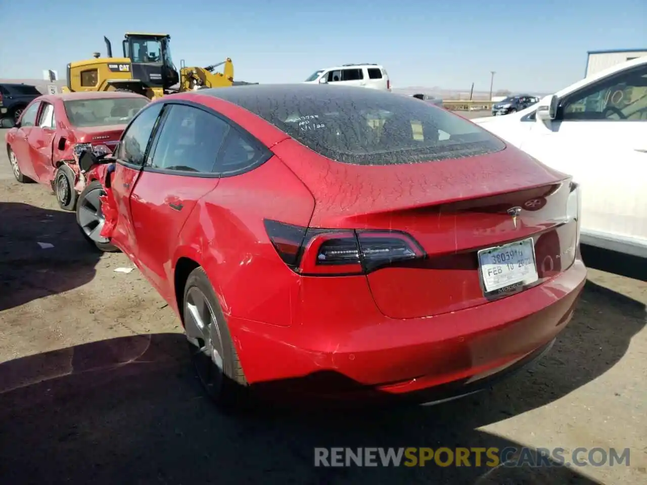 3 Photograph of a damaged car 5YJ3E1EB5NF120836 TESLA MODEL 3 2022