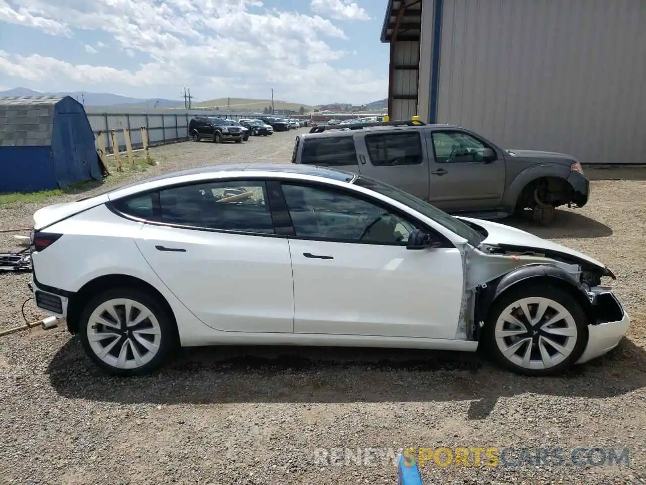 9 Фотография поврежденного автомобиля 5YJ3E1EB5NF124630 TESLA MODEL 3 2022