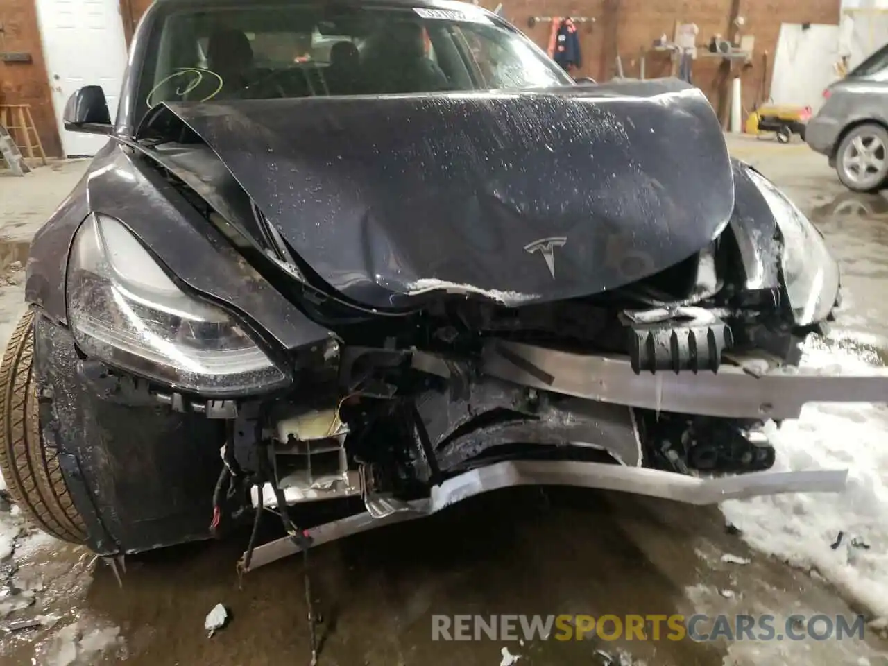 9 Photograph of a damaged car 5YJ3E1EB5NF126359 TESLA MODEL 3 2022