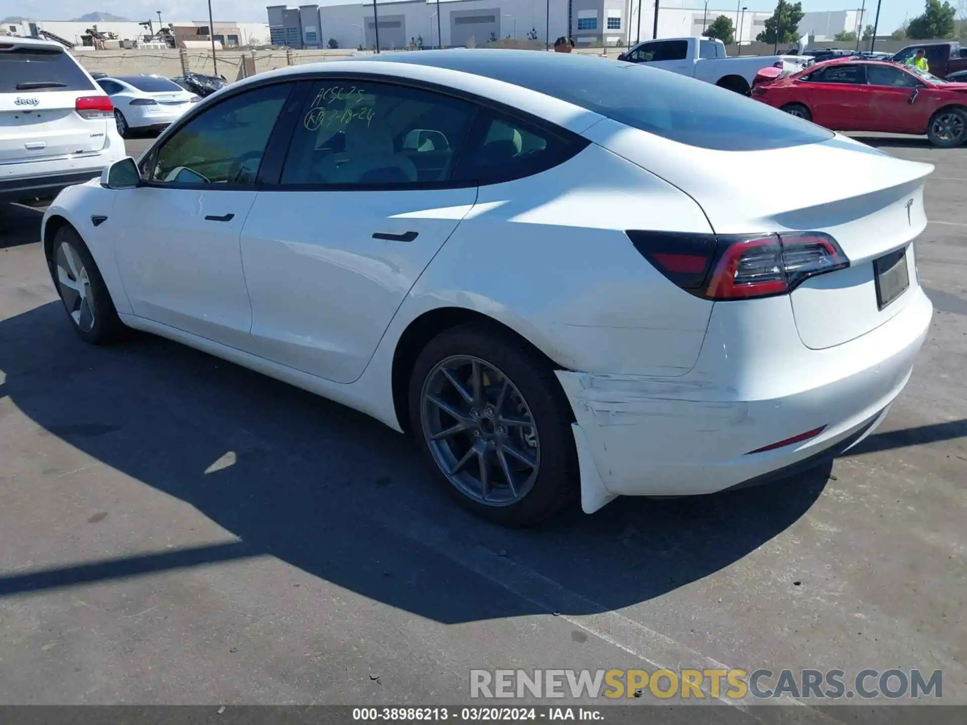 6 Photograph of a damaged car 5YJ3E1EB5NF135451 TESLA MODEL 3 2022