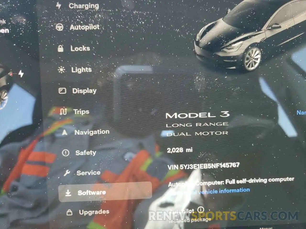 8 Photograph of a damaged car 5YJ3E1EB5NF145767 TESLA MODEL 3 2022