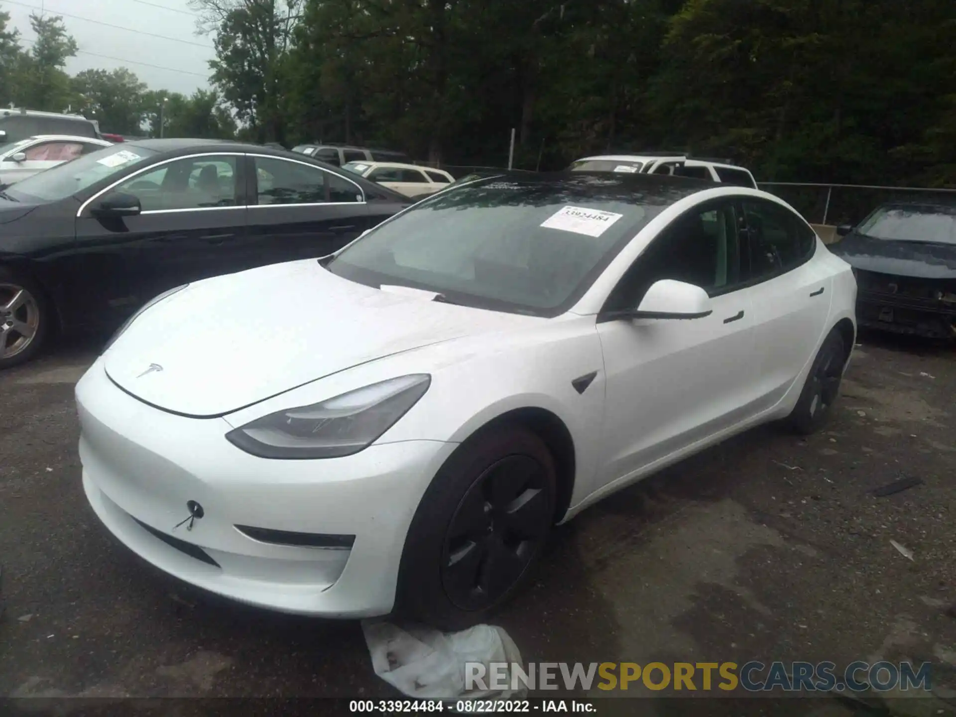 2 Фотография поврежденного автомобиля 5YJ3E1EB5NF171382 TESLA MODEL 3 2022